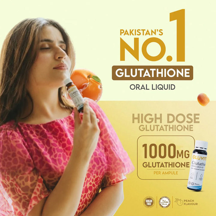 Glutathione oral liquid Drinkable 15 Shots | Gluvit-s