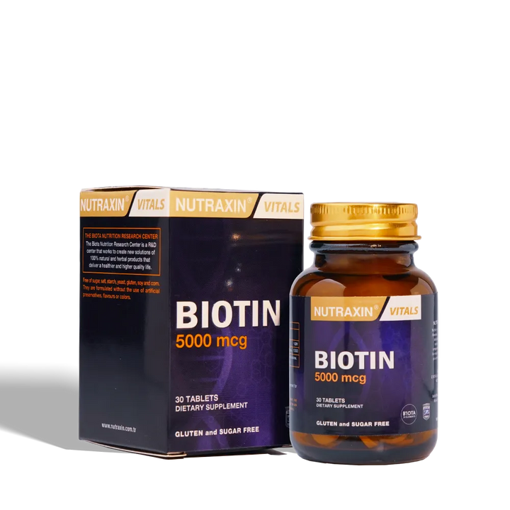 Nutraxin Biotin Tablets 5000 mcg