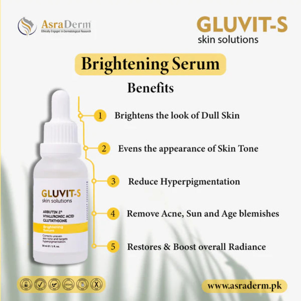 Best Skin Brightening Serum in Pakistan by Gluvit-s