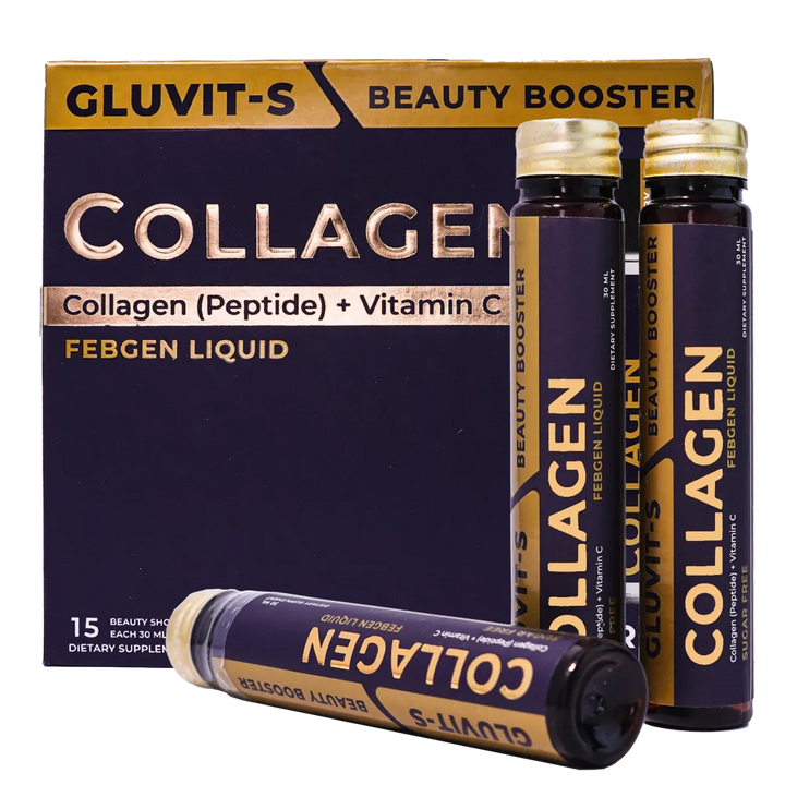 Gluvit-S Collagen Febgen Liquid | Oral Shots best for skin, bones & joint health