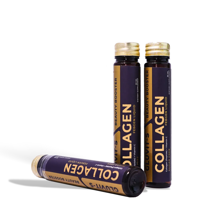 Gluvit-S Collagen Febgen Liquid | Oral Shots, Pakistan's best collagen drink.