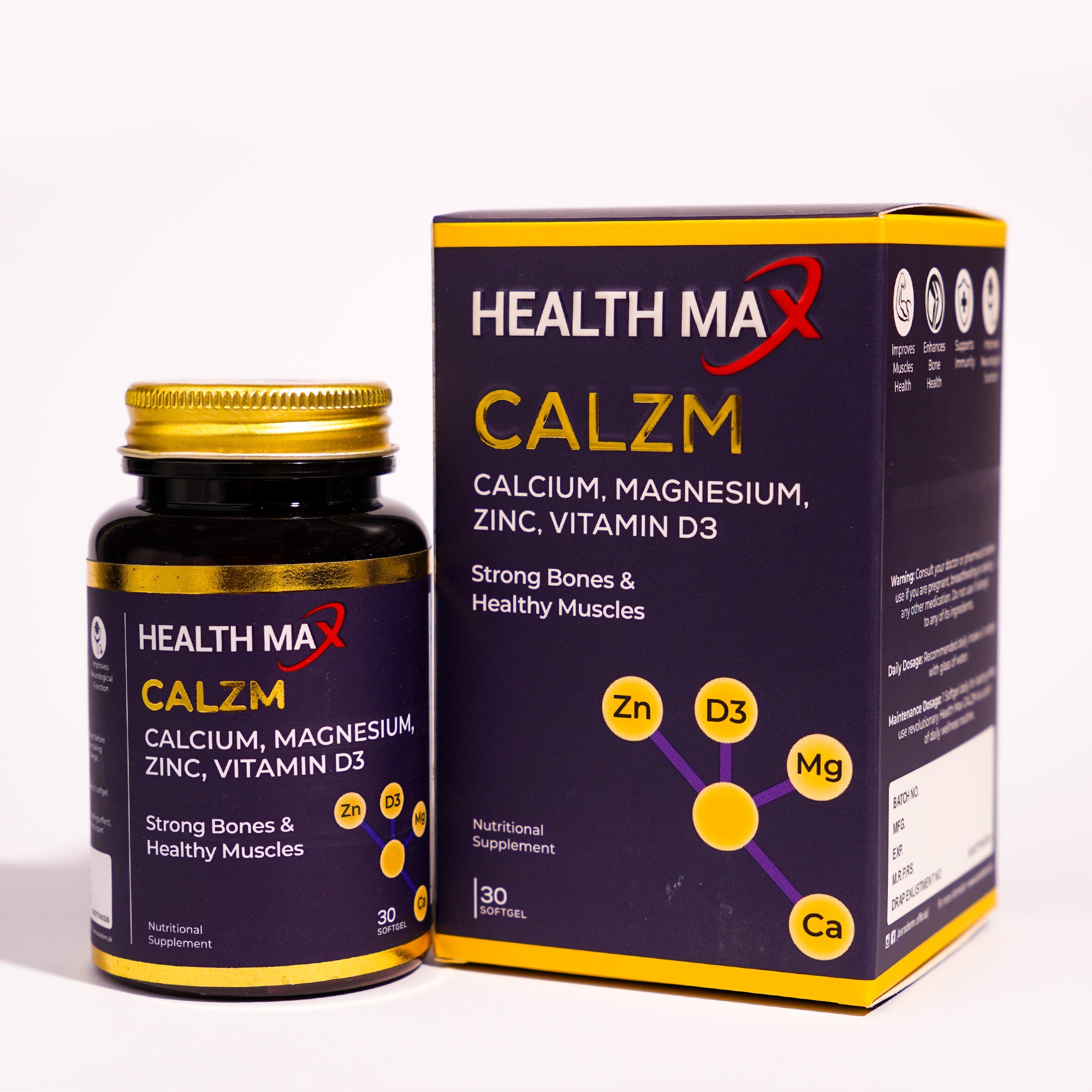 Best Bone Health Supplement in Pakistan Health Max CALZM