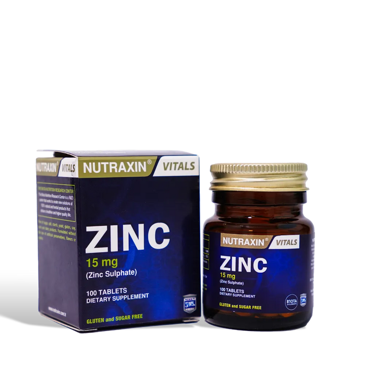 Nutraxin Zinc Sulphate Tablets 15 mg