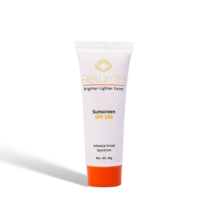Relumin Sunscreen SPF 100: Best sunscreen for dry skin in Pakistan